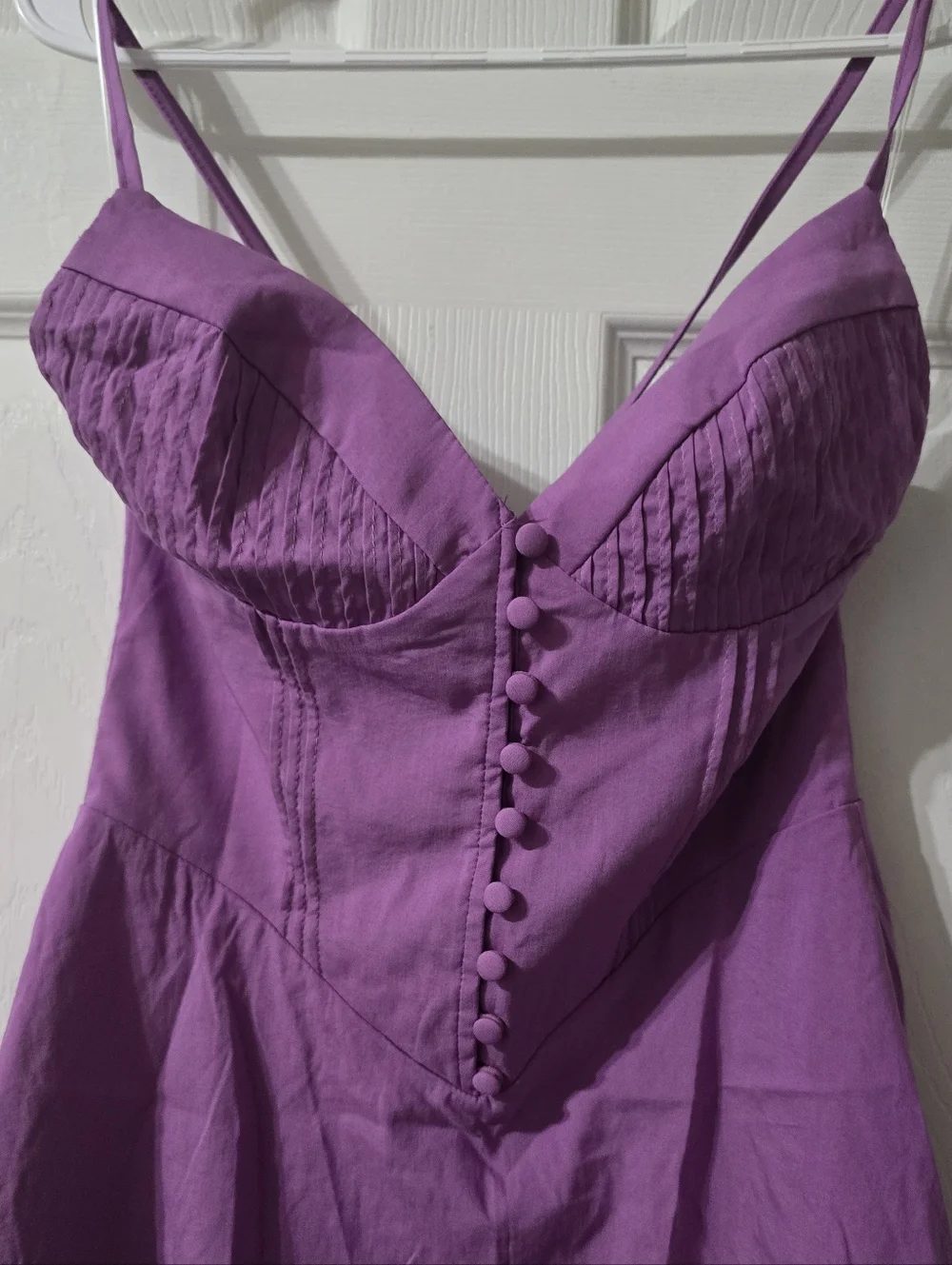 Hello Molly Value You Bustier Style Strappy Open Back Lavender Mini Dress, EUC! - Picture 5 of 13